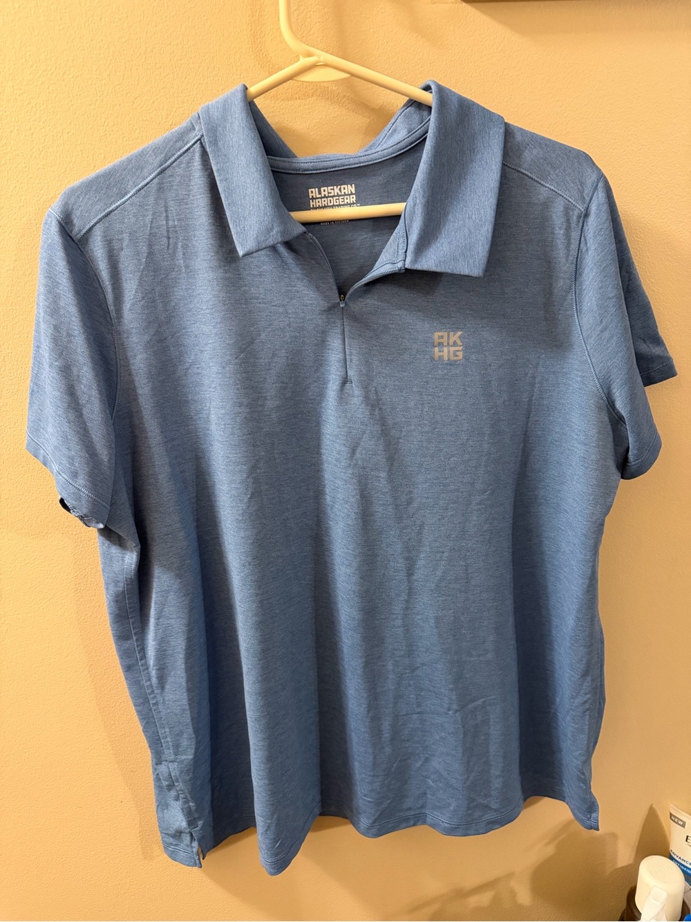 Alaskan Hardgear Duluth Trading Blue Polo Shirt size L